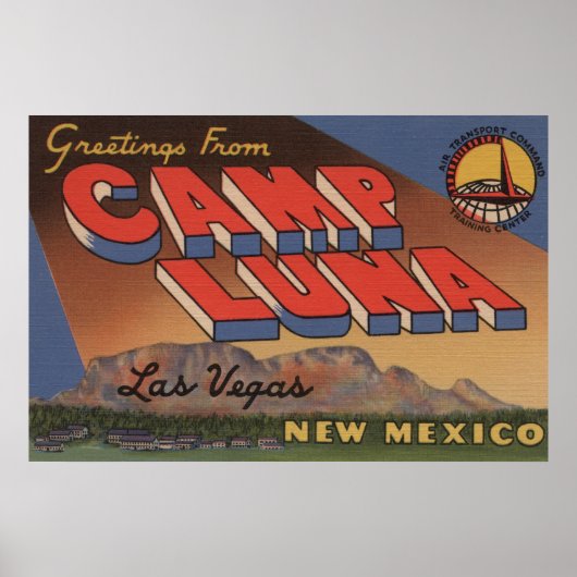 Las Vegas, New Mexico - Camp Luna Poster (Voorkant)