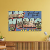 Las Vegas, New Mexico - Grote Letter-scènes Canvas Afdruk (Insitu (Woonkamer))