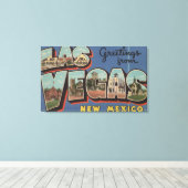Las Vegas, New Mexico - Grote Letter-scènes Canvas Afdruk (Insitu (Houten vloer))