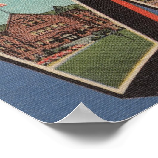 Las Vegas, New Mexico - Grote Letter-scènes Poster (Hoek)