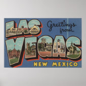 Las Vegas, New Mexico - Grote Letter-scènes Poster (Voorkant)