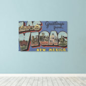 Las Vegas, New Mexico - Large Letter Scenes 2 Canvas Afdruk (Insitu (Houten vloer))
