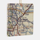 Las Vegas New Mexico Old Map Keramisch Ornament (Rechts)