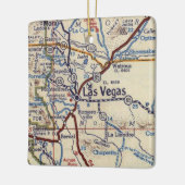 Las Vegas New Mexico Old Map Keramisch Ornament (Links)