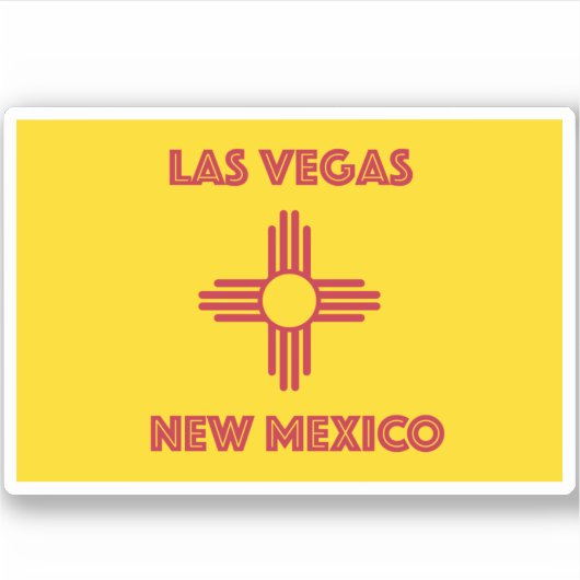 Las Vegas New Mexico Sticker (Voorkant)