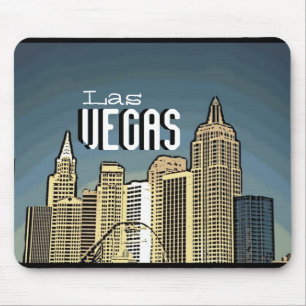 Las Vegas New York hotel artsy skyline mousepad Muismat