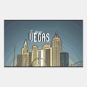 Las Vegas New York hotel uitzicht artsy stickers