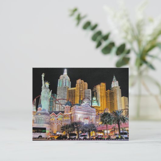 Las Vegas New York - New York Briefkaart (Staand voorkant)