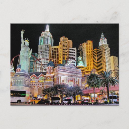 Las Vegas New York - New York Briefkaart (Voorkant)