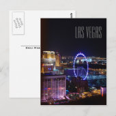 Las Vegas Night Lights Briefkaart (Voorkant / Achterkant)
