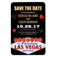 Las Vegas Night Neon Sign - Save the Date Wedding
