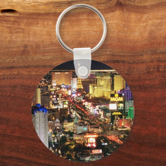 Las Vegas Night Skyline Sleutelhanger (Voorkant)