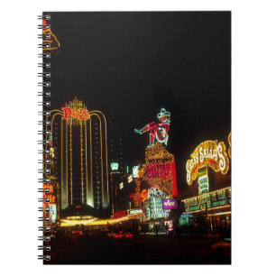 Las Vegas Night Time Neon Lights Casinos Sign Notitieboek