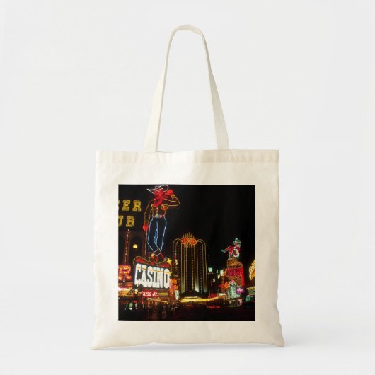Las Vegas Night Time Neon Lights Casinos Sign Tote Bag (Voorkant)