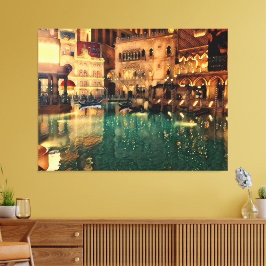 Las vegas Nights Casino Oorspronkelijke Abstracte  Canvas Afdruk (Insitu (Woonkamer))