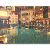 Las vegas Nights Originele Abstracte digitale kuns Sticker (Voorkant)