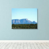 Las Vegas, NM Hermits Peak op Canvas (Insitu (Houten vloer))