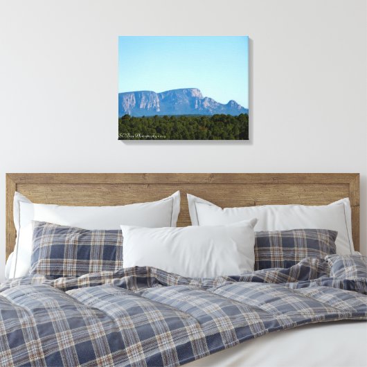 Las Vegas, NM Hermits Peak op Canvas Afdruk (Insitu (Slaapkamer))