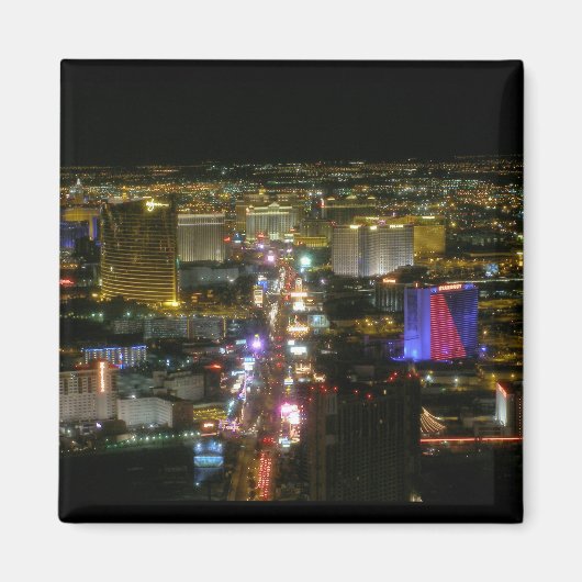 Las Vegas North Strip Aerial Uitzicht Magnet (Voorkant)