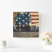 Las Vegas NV American Cities CityScape Clock Vierkante Klok (Huis)