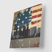 Las Vegas NV American Cities CityScape Clock Vierkante Klok (Hoek)