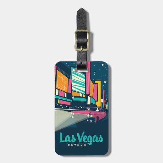 Las Vegas, NV Bagagelabel (Voorkant verticaal)