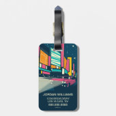 Las Vegas, NV Bagagelabel (Achterkant verticaal)