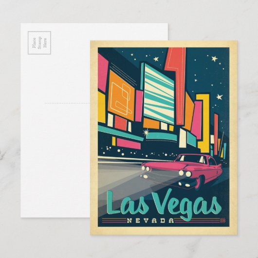 Las Vegas, NV Briefkaart (Voorkant / Achterkant)