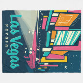 Las Vegas, NV Fleece Deken (Voorkant (Horizontaal))