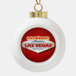 Las Vegas, NV Funny Welcome Sign Keramische Bal Ornament