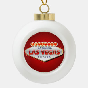 Las Vegas, NV Funny Welcome Sign Keramische Bal Ornament