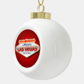 Las Vegas, NV Funny Welcome Sign Keramische Bal Ornament (Rechts)