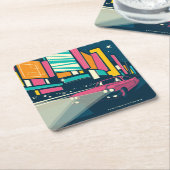 Las Vegas, NV Kartonnen Onderzetters (Schuin)