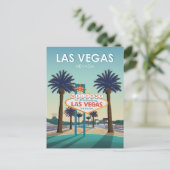 Las Vegas NV Welkomstbord  Save the Date Briefkaart (Staand voorkant)
