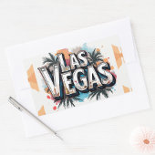 Las Vegas Palm Splash Sticker