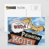 Las Vegas Palomino Motel Retro Neon Sign Briefkaar Briefkaart (Voorkant / Achterkant)