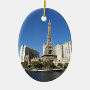 Las Vegas - Parijs Keramisch Ornament