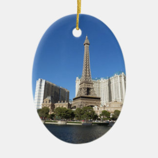Las Vegas - Parijs Keramisch Ornament