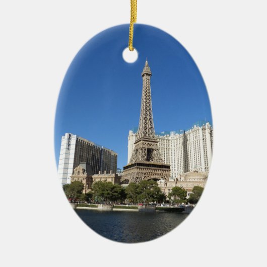 Las Vegas - Parijs Keramisch Ornament (Voorkant)