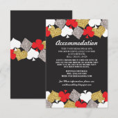 Las Vegas Party Accommodatie Kaarten Casino Weddin (Voorkant / Achterkant)