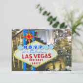 Las Vegas Party RSVP 21st Birthday (Staand voorkant)