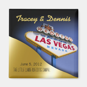 Las Vegas Passen getrouwd Casino Magnet Favor