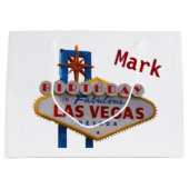 Las Vegas Personalized Birthday Gift Bag Groot Cadeauzakje (Voorkant)