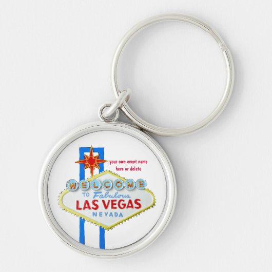 Las Vegas Personalized Event Sleutelhanger (Voorkant)
