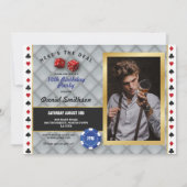 Las Vegas Photo Casino Dice Party Verjaardag Kaart (Voorkant)