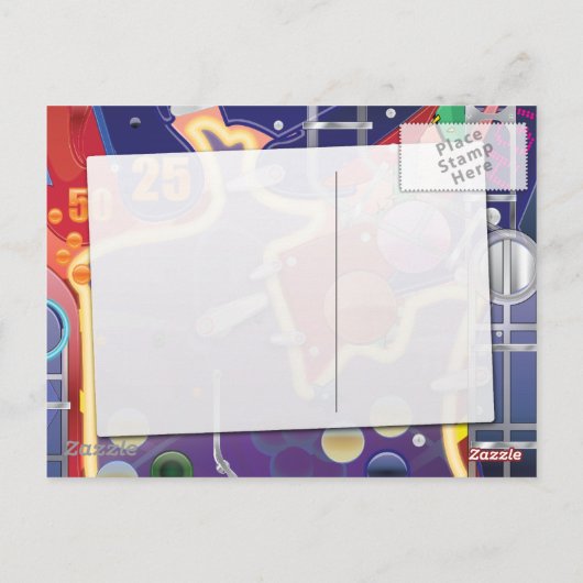 Las Vegas Pinball Machine Briefkaart (Achterkant)