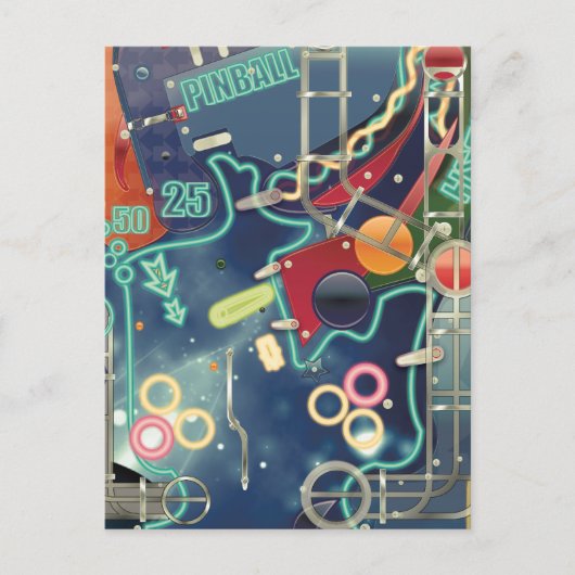 Las Vegas Pinball Machine Briefkaart (Voorkant)