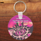 Las Vegas Pink Bachelorette Sleutelhanger (Voorkant)