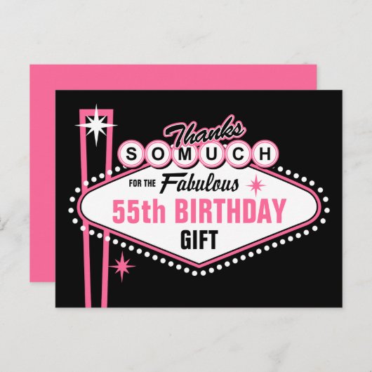 Las Vegas Pink Dank u Briefkaart (Voorkant / Achterkant)