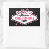 Las Vegas Pink Dank u Rechthoekige Sticker (Tas)